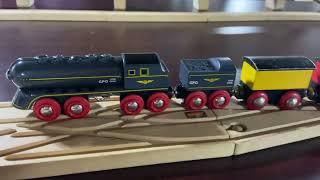  BRIO - Speedy Bullet Train Review | Brio 33697 | Wooden Model Train Set | Pennsylvania S1 Toy