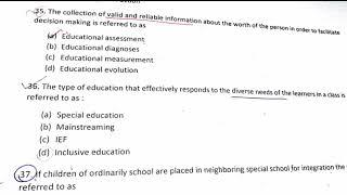 PPSC Special Education paper | solved MCQs | Past paper of special Education for H.I.C