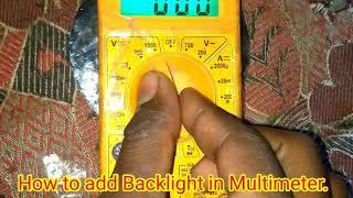 Multimeter display with | LCD backlight | Old cd player display project