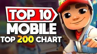 Top 10 FREE Mobile Games on the top 200 list from 2024