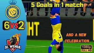 Al Nassr vs Al Wehda 6-2 Ronaldo All Goals