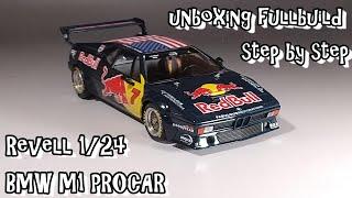 unboxing fullbuild Revell 1/24 BMW M1 PROCAR Scale Car Plastic Model