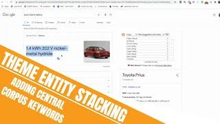 Theme Entity Stacking Adding Central Corpus Keywords | FatRank Explains