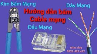 Hướng dẫn bấm cable (cáp) mạng cat6 | Chuẩn T568B