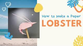 How to fold a Paper Lobster | Origami Shrimp | DIY Step by step Tutorial