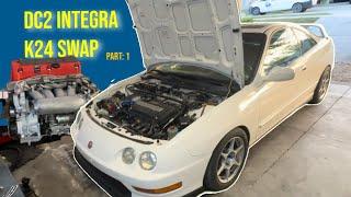 DC2 Integra Budget K24 Swap part: 1