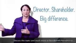 Director/Shareholder-Big Difference