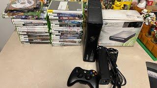 Microsoft Xbox 360 S Slim Console  4GB, 38 Games & HD DVD Player - TESTED from eBay