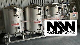 20,000 LPH ROKK Processing 3-Tank (2,000L) & 1-Channel Automatic CIP System Plant – BRAND NEW