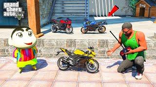 Franklin & shinchan Buy Mini RC YAMAHA r15 Bike in GTA 5 | JNK GAMER