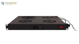 Tupavco TP1701 - Rack Mount Fan - 4 Fans Server Cooling System - How To Video