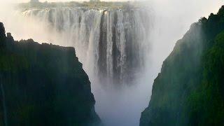 Stunning footage of Victoria Falls, Zambia with sound, HD