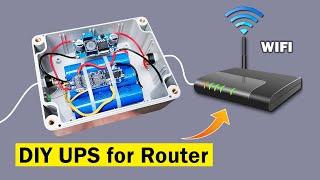 Auto switching mini UPS DIY, DIY ups for router 7 hours backup