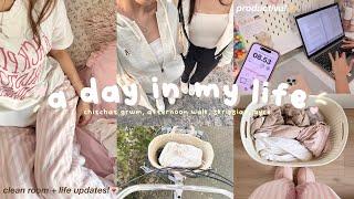 a day in my life 𐙚⋆°｡ clean room, afternoon walk, skripsian, ayce + life updates!