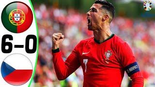 Portugal vs Czech Republic 6-0 - All Goals and Highlights 2024  RONALDO