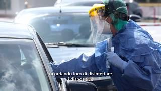 Video sulla prevenzione delle infezioni nei centri prelievi drive-through