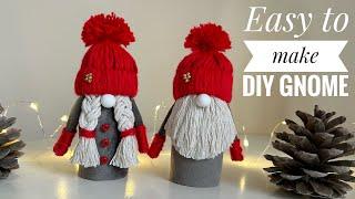 DIY Easy and cute yarn mini gnomesGnome Christmas ornamentsСкандинавские гномики без шитья