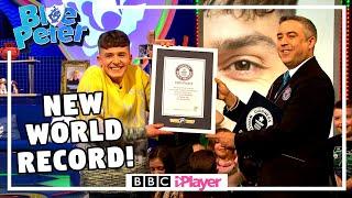 ADAM BEALES Breaks a WORLD RECORD! | Book Dominoes! | Blue Peter