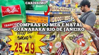 COMPRAS DO MÊS E NATAL NO SUPERMERCADO GUANABARA RJ | CAFÉ CARÍSSIMO | Caiçara e Carioca