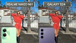 Realme Narzo N61 VS Samsung Galaxy S24 Camera test Comparison