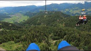 Europe's largest Zipline | FULL RIDE | TOP PLACES Austria | Stoderzinken - Schladming | 60 fps 1080p