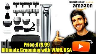 Buy WAHL USA Stainless Steel Lithium Ion 2.0+ Beard Trimmer for Men - Electric Shaver  Nose Ear