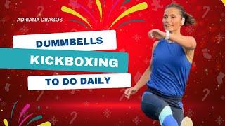 Cardio Kickboxing Workout to Burn Fat at Home Kickboxing With Dumbbells