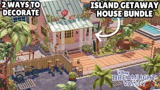 2 WAYS TO DECORATE//ISLAND GETAWAY STITCH PREMIUM SHOP BUNDLE//SPEED BUILD//DISNEY DREAMLIGHT VALLEY