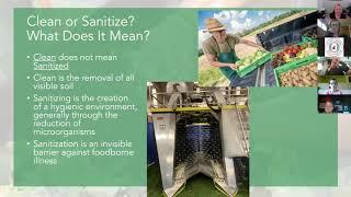 WSU Postharvest Series- When, where, why, and how: postharvest sanitizer application