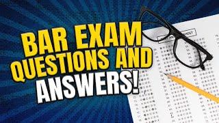 Bar Exam Practice Test With Questions and Answers - Bar Exam Review 2023 - Can You Pass?