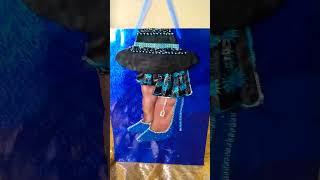 leather hat bling diva bag