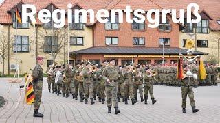Erster Regimentsgruß 2024 - Einmarsch Heeresmusikkorps Hannover USH Lehrgruppe D Nienhagen