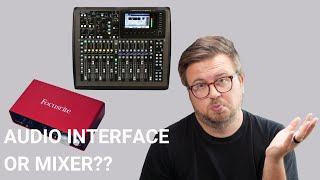 Audio Interface vs. Mixer [A Simple Way To Know Which You Need]