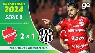 VILA NOVA 2 X 1 PONTE PRETA |  | MELHORES MOMENTOS | 36ª RODADA BRASILEIRÃO SÉRIE B 2024 | ge.globo