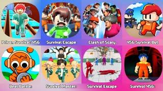 Prison Survival, 456 Squid Escape, Squid Game 2, Squid Game 3D, Survival Escape 456 Challenge