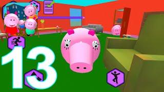 Piggy Neighbor family escape obby house 3D Gameplay Walkthrough Part 13 Level 13 (IOS/Android)