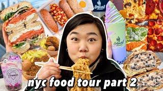 What to Eat in New York City! NYC Food Tour Part 2 (street food, boba, noodles, dumplings & more)