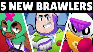 5 NEW BRAWLERS! Buzz Lightyear (3x) + Meeple & Ollie!