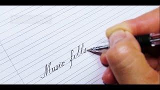 Cursive Calligraphy with a Ballpoint Pen | Calligraphy Cursive Handwriting