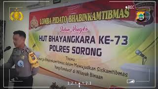 Lomba Pidato Bhabinkamtibmas