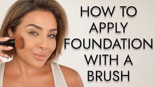 HOW TO APPLY FOUNDATION WITH A BRUSH | NINA UBHI