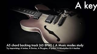 A5 chord backing track (65 BPM) |A Music modes study