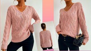  SUPER! PULLOVER IN EFFECTIVE PATTERN