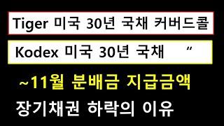 ~11월 분배금 지급이력 | 트럼프 프리미엄, 실업률 | Tiger Kodex 미국 30년 국채 프리미엄