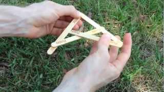 How to make a Boomerang out of ice cream sticks