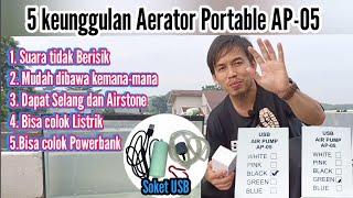 Aerator Portable Pakai PowerBank, USB AIR PUMP AP - 05