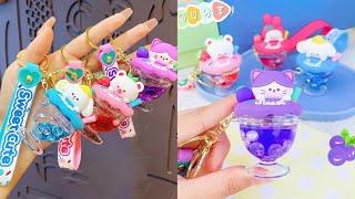 DIY Wine Glass Liquid Keychain / diy cute school supplies/ art and craft / paper craft