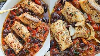 Easy Mediterranean Baked Fish Recipe – So Juicy!