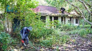 Back to work, uncle and nephew cleaned up the abandoned house, cleaning to their satisfying ASMR