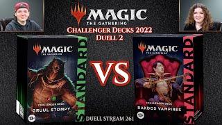 MTG Challenger Decks 2022 Duell 2 | Magic the Gathering deutsch | Gruul Stampfer VS Rakdos Vampire